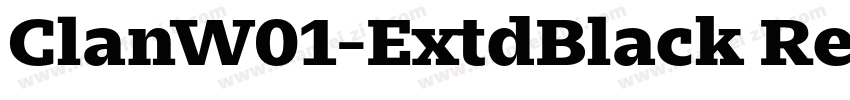 ClanW01-ExtdBlack Re字体转换